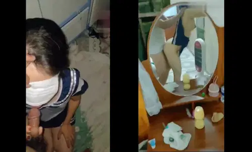 Poster of Đưa em về tuổi mới lớn với bộ đồ nữ sinh bên bàn trang điểm