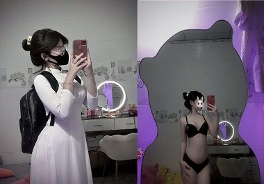 Poster of Sex Thu Hiền dáng ngon lại còn mặc áo dài